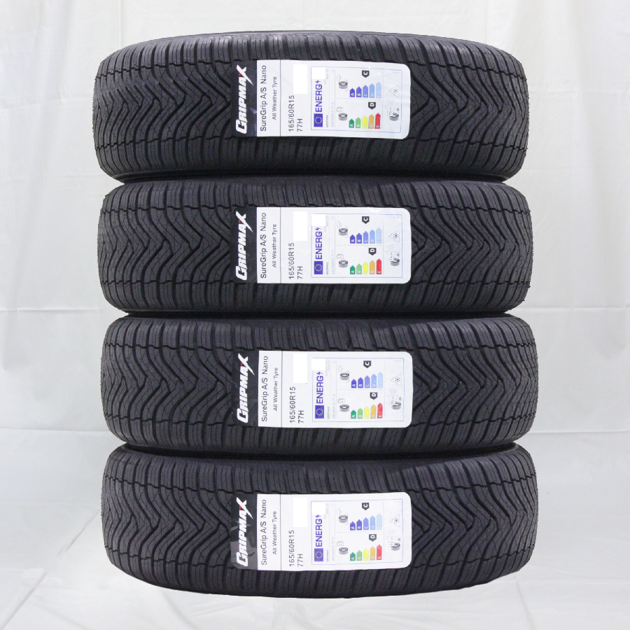 165/60R15 77H GRIPMAX SUREGRIP A/S NANO 23年製 スノーフレークマーク付 オールシーズンタイヤ 4本送料税込 \20,800 より 1_画像1