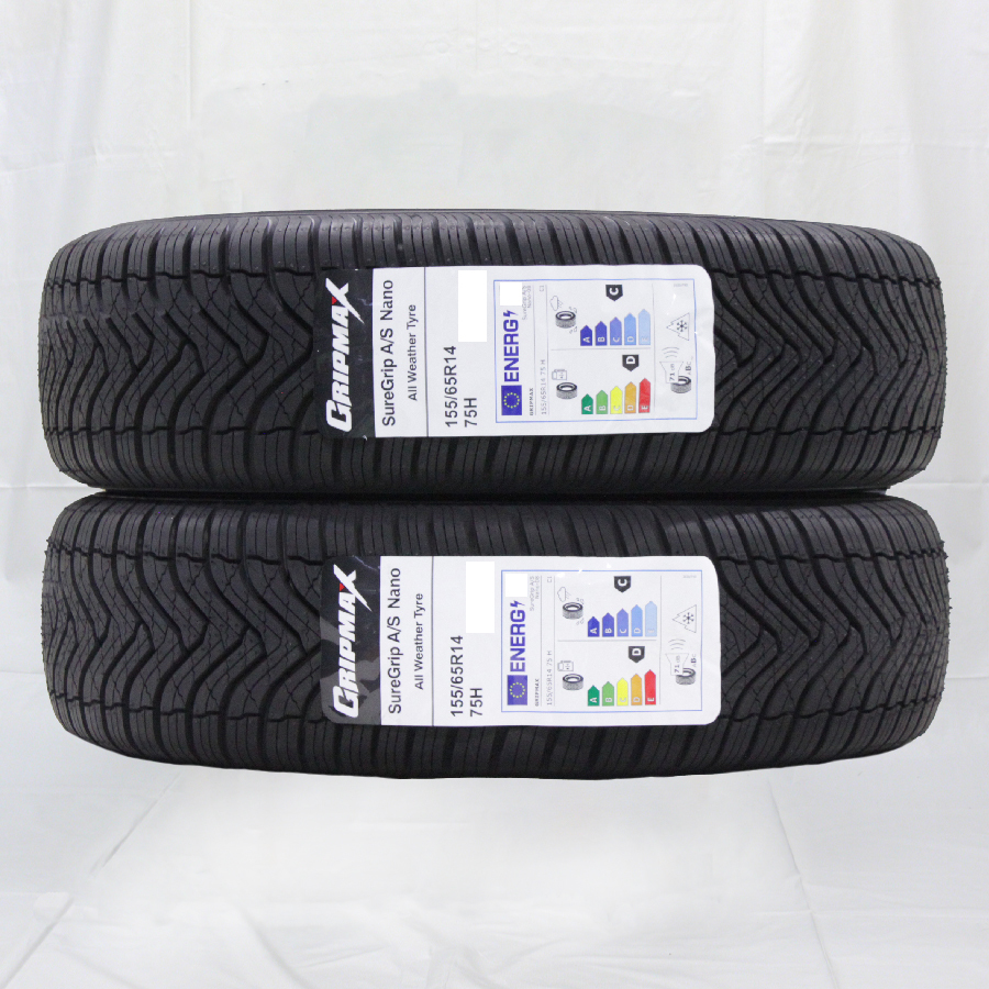 155/65R14 75H GRIPMAX SUREGRIP A/S NANO 23年製 スノーフレークマーク付 オールシーズンタイヤ 2本送料税込 \8,600より 1_画像1