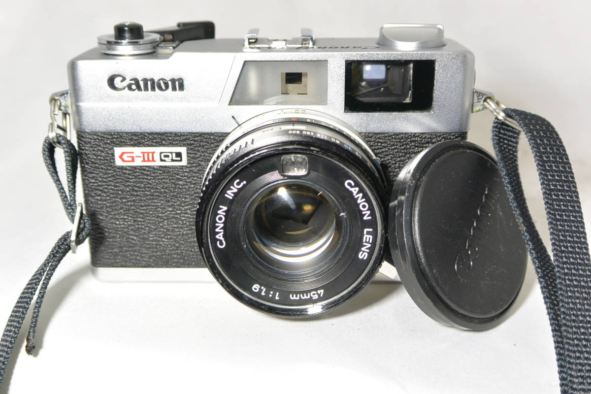 良品　分解整備済　Canon　キャノネットQL-19Ｇ３　モルト張替済　電池・レンズキャップ付 _画像1