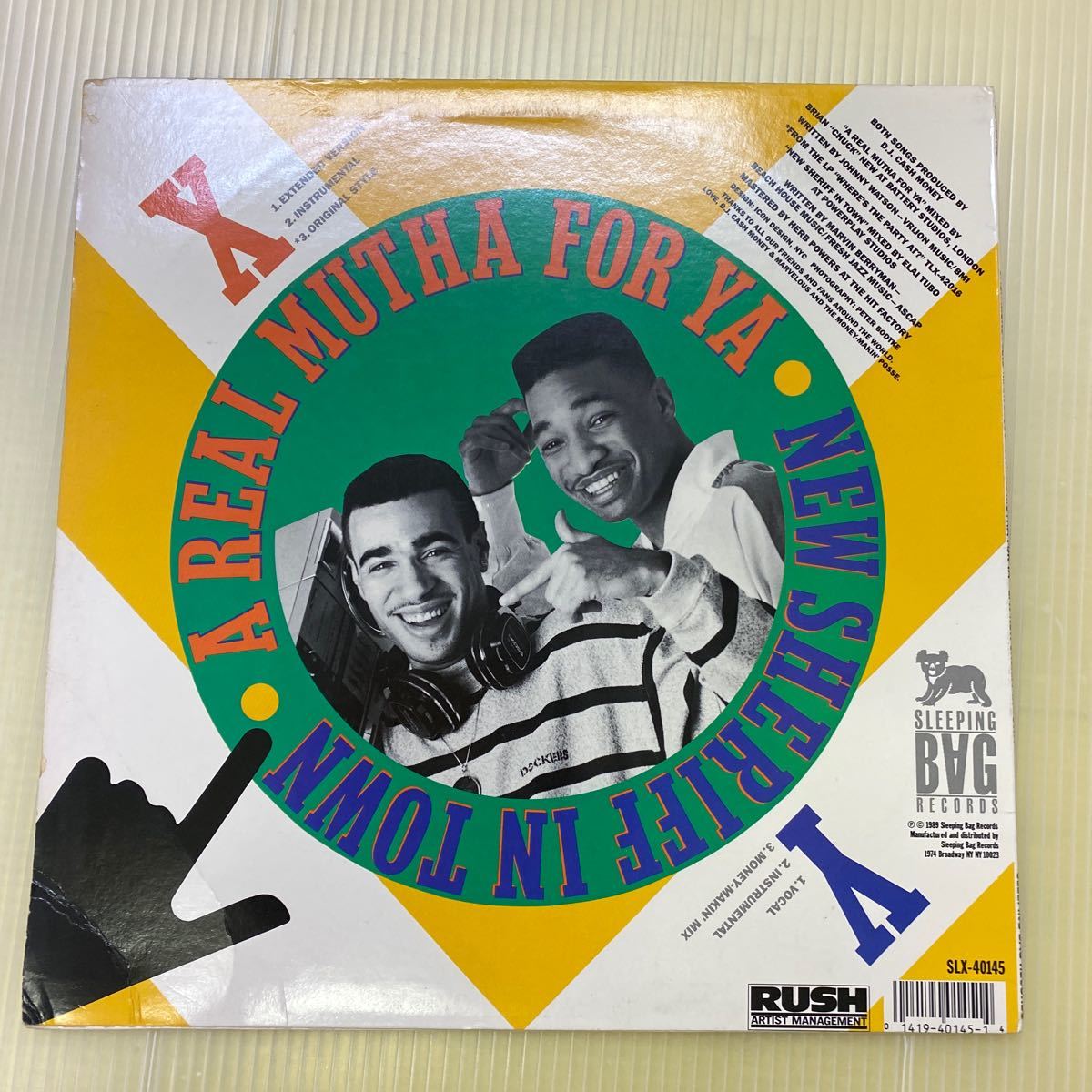 【同梱可】☆彡　Cash Money And Marvelous ☆　A Real Mutha For Ya / New Sheriff In Town (12インチ)　★061104★★ SLX-40145_画像2