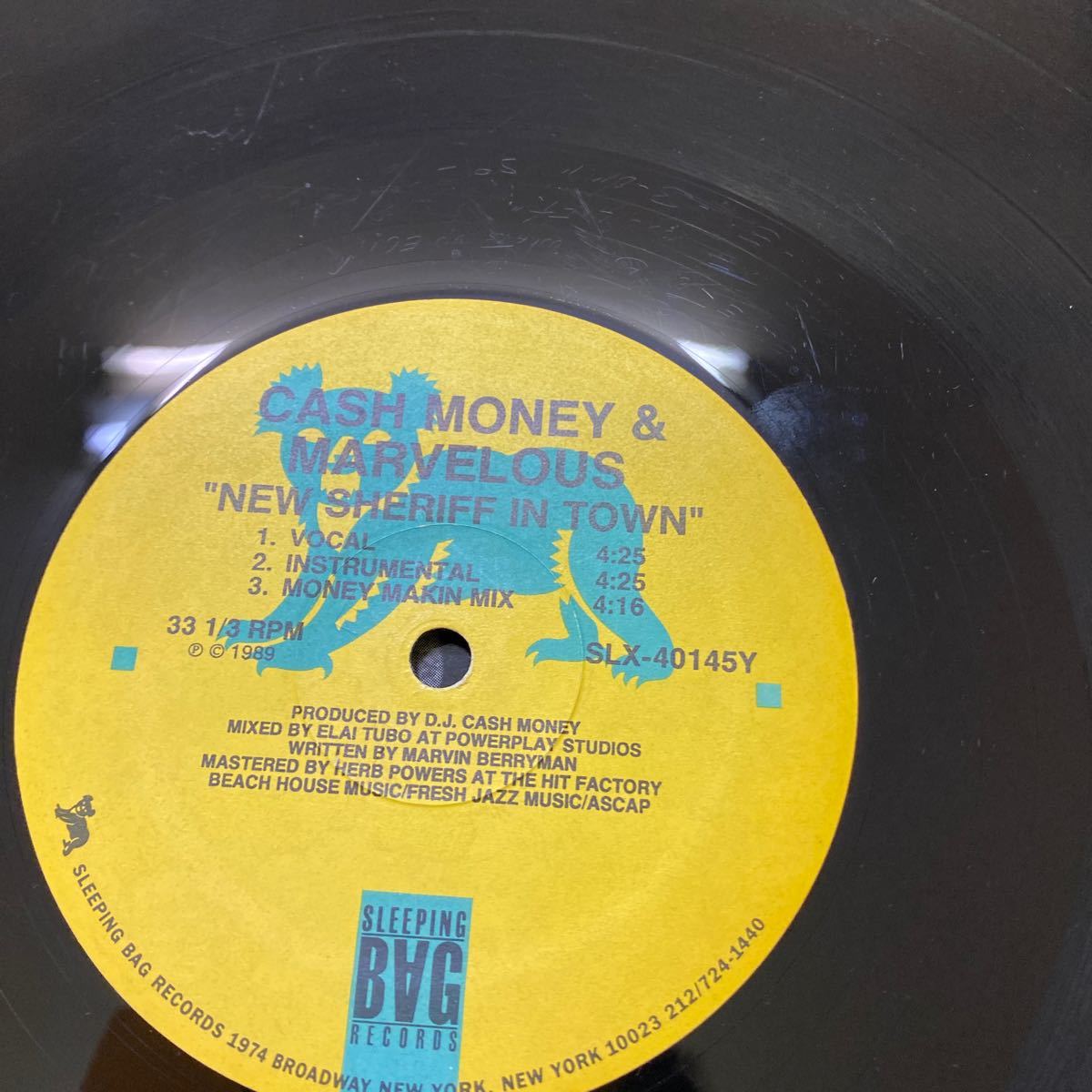 【同梱可】☆彡　Cash Money And Marvelous ☆　A Real Mutha For Ya / New Sheriff In Town (12インチ)　★061104★★ SLX-40145_画像4