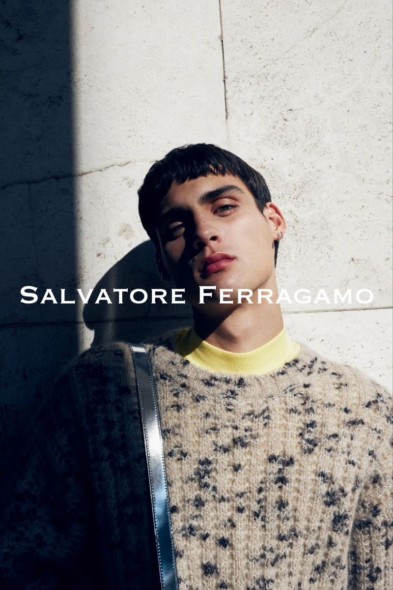 2021.22 Pre Fall■Salvatore Ferragamo/フェラガモ ニット・セーター mohair_ランウェイ・国内正規美品・モヘア/ガンチーニ XL_画像1