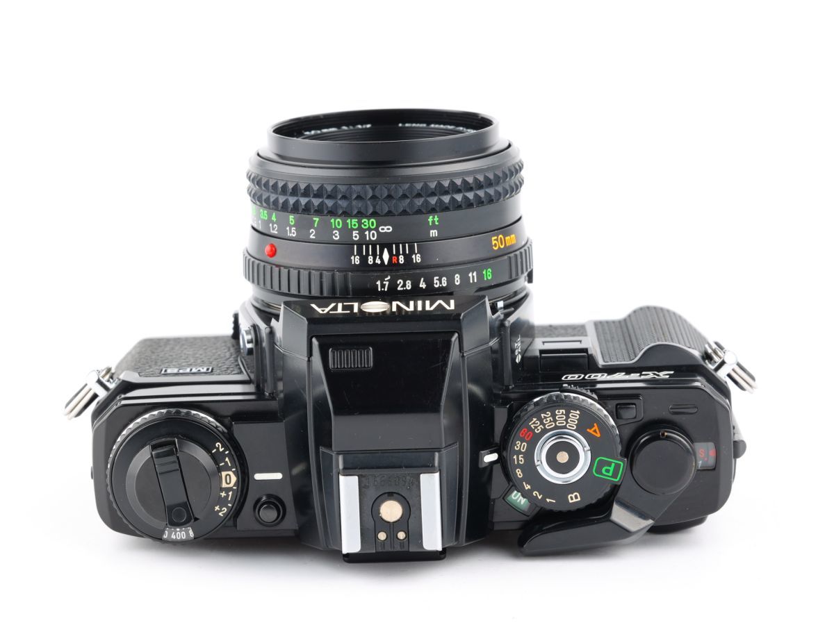 04458cmrk MINOLTA New X-700 + MD ROKKOR 50mm F1.7 MF一眼レフカメラ 標準レンズ MDマウント_画像5