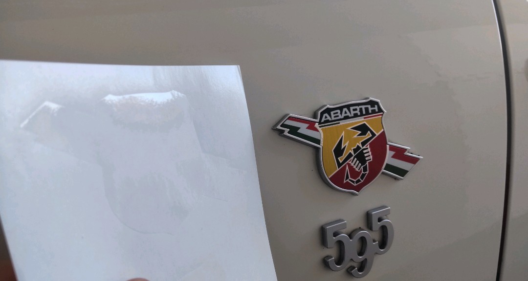 ABARTH 595 エンブレム 保護 デカール ステッカー シール プロテクター ガード abarth アバルト 500 ABARTH595 アバルト595 m rbpi_画像3