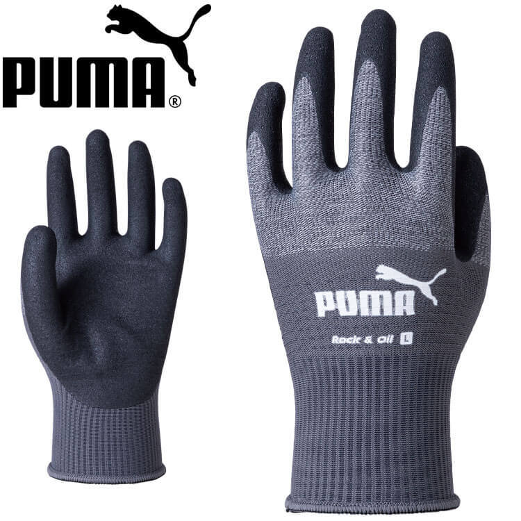 作業手袋 PUMA プーマ WORKING GLOVES PG-1500 ロック&オイル ニトリルゴム Mサイズ 5双セット_画像1