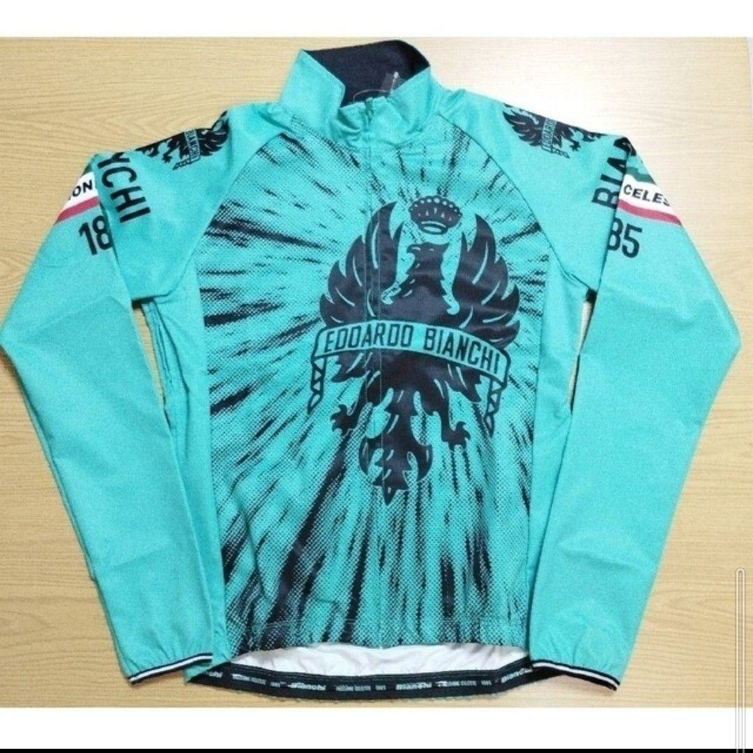 Bianchi 防寒 撥水 イーグル フラッシュ ウインド ジャケット【JP192S1404CK002 (S 緑) 定価18480円】_画像1