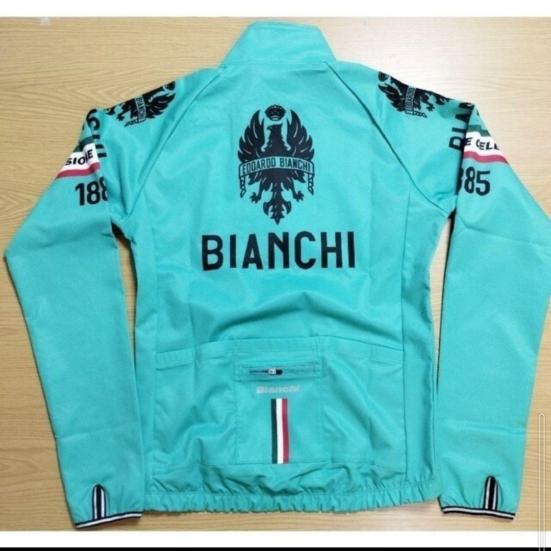 Bianchi 防寒 撥水 イーグル フラッシュ ウインド ジャケット【JP192S1404CK002 (S 緑) 定価18480円】_画像2