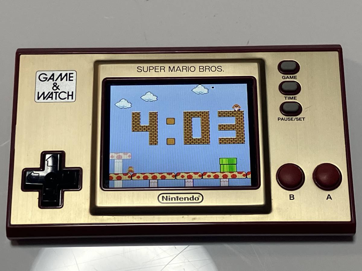 1円スタート　Nintendo 任天堂　ゲームウォッチ　GEME＆WATCH　スーパーマリオ SUPER MARIO BROS　本体のみ_画像1