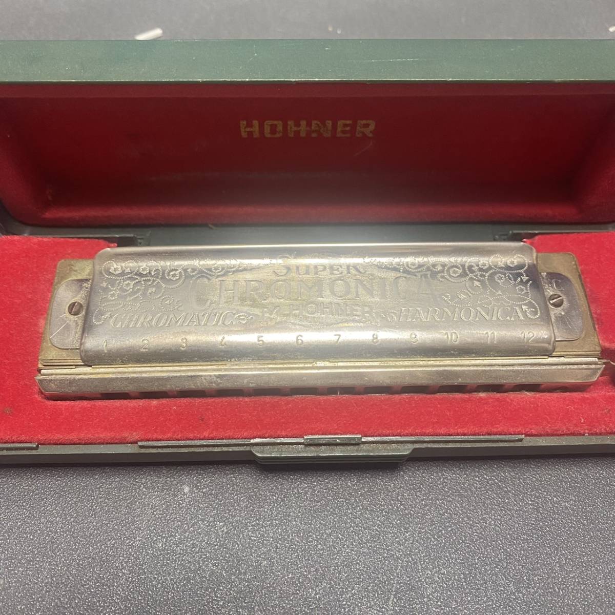 241013N HOHNER horn na- black matic harmonica Germany made C style CHROMONICA black matic harmonica 48 270/48