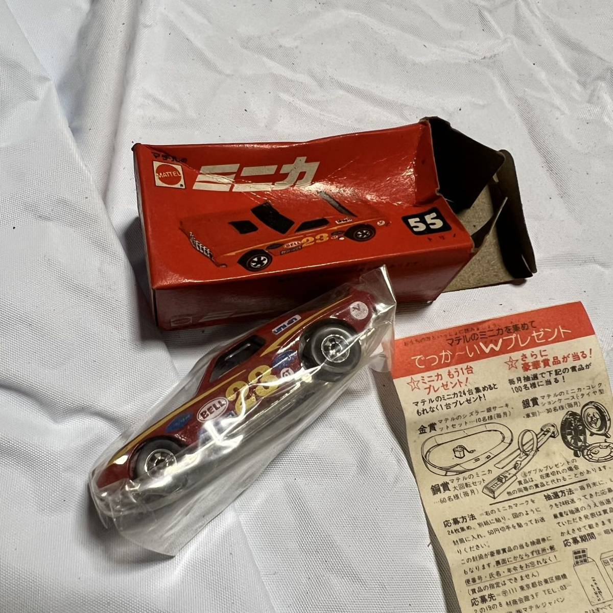 新品未使用　55 トリノ 当時物 マテル ミニカ レッドライン ホットウィール HOT WHEELS redline MATTEL CARABO 赤箱　レトロ vintage_画像1