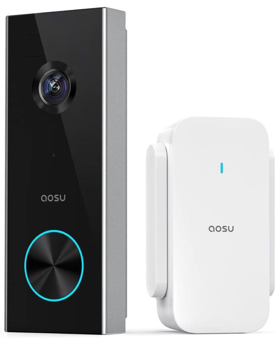 AOSU 2K ワイヤレス カメラ付き インターホン ドアホン カメラ付き ドアホン