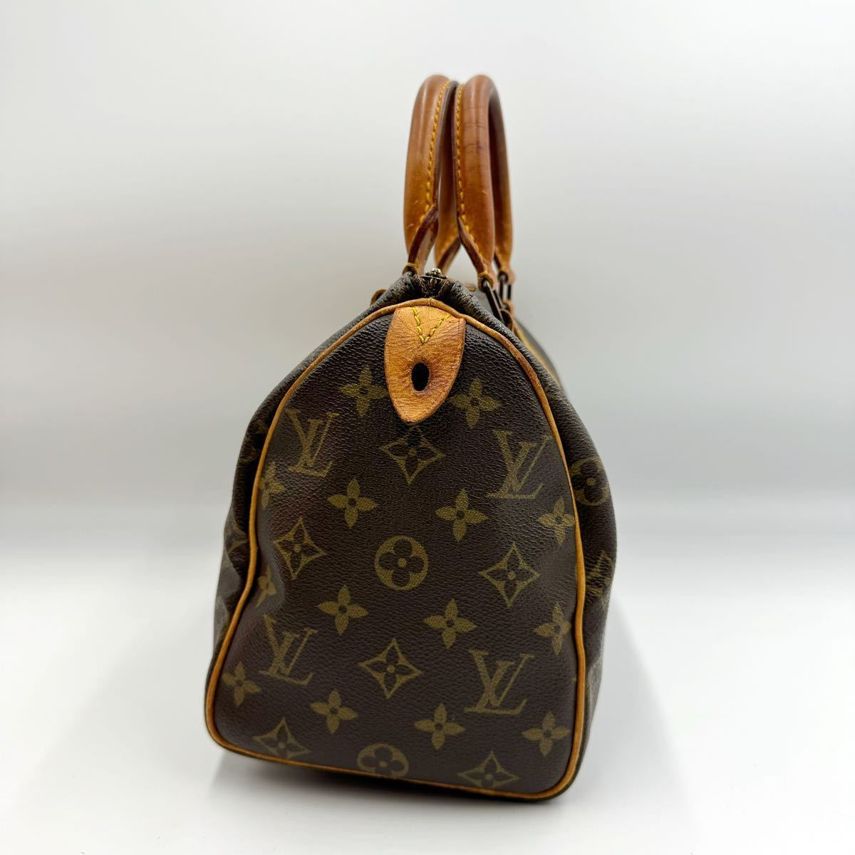 1円 LOUIS VUITTON ルイヴィトン スピーディ25 ハンドバッグ トートバッグ ボストンバッグ ミニボストン モノグラム レザー ブラウン_画像3