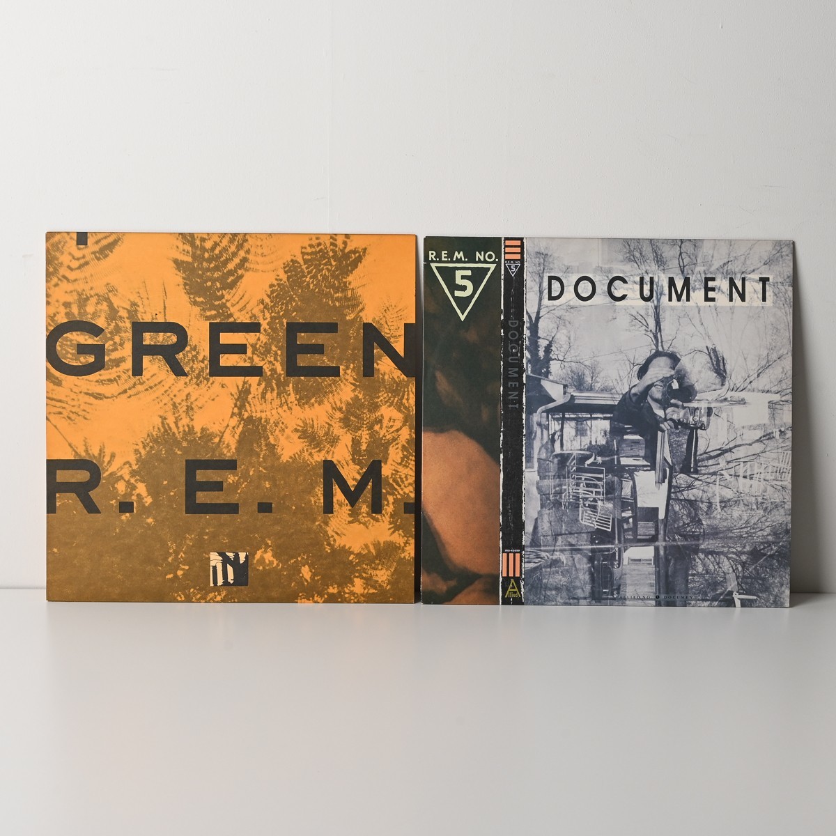 【R.E.M】LP 2枚まとめて DOCUMENT/GREEN アール・イー・エム レコード ドキュメント グリーン 洋楽 アメリカ US オルタナティブロック_画像1