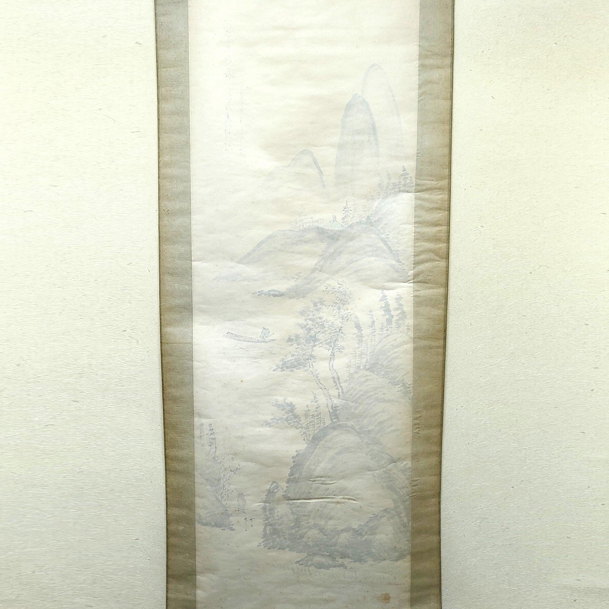 掛軸・山水画・水墨画・No.230426-19・梱包サイズ80_画像9