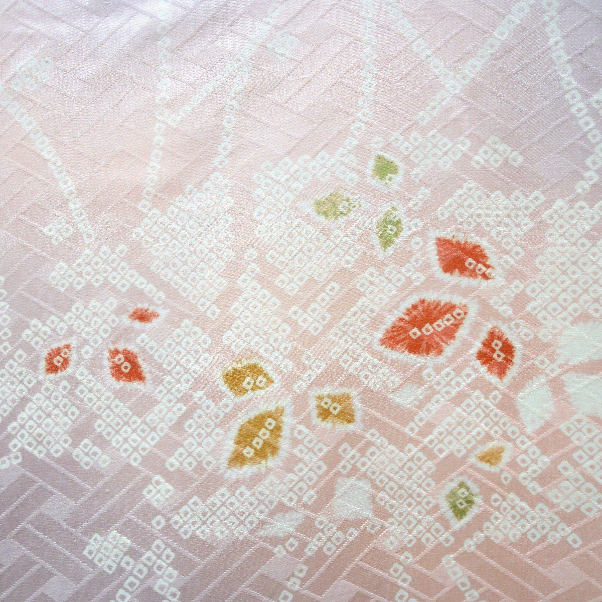 小紋着物・絞り風・正絹・No.200701-0024・梱包サイズ80_画像6