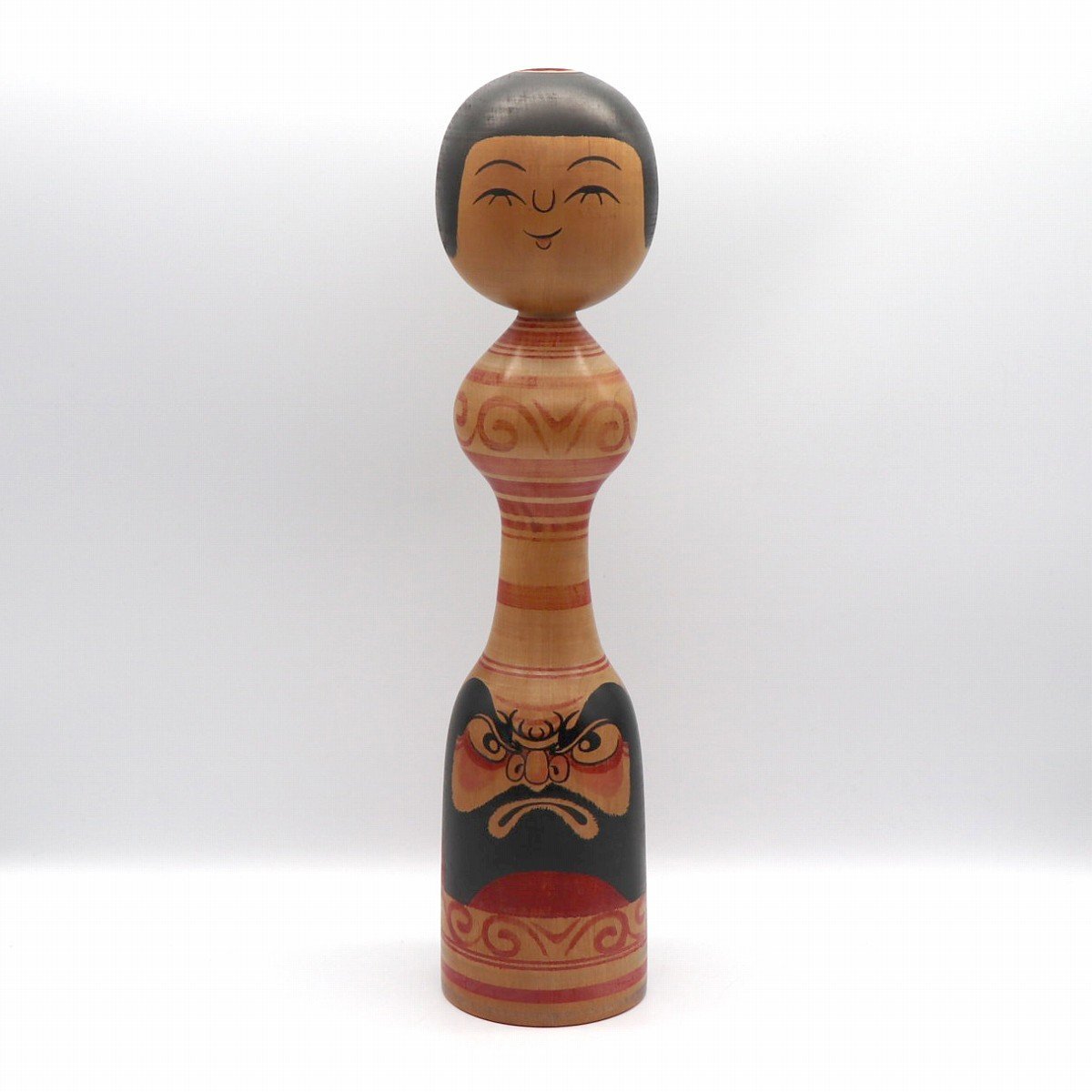 贅沢 こけし・津軽系・温湯・毛利専蔵・達磨・置物・No.210530-07・梱包サイズ100 こけし