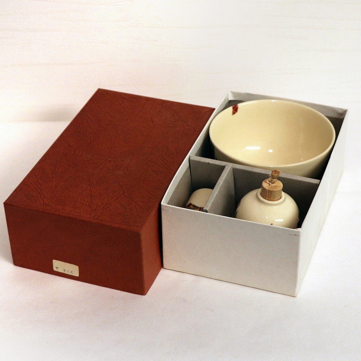 100%品質 京焼・加藤昌山・束ね熨斗柄・茶道具セット・No.200628-42・梱包サイズ60 その他