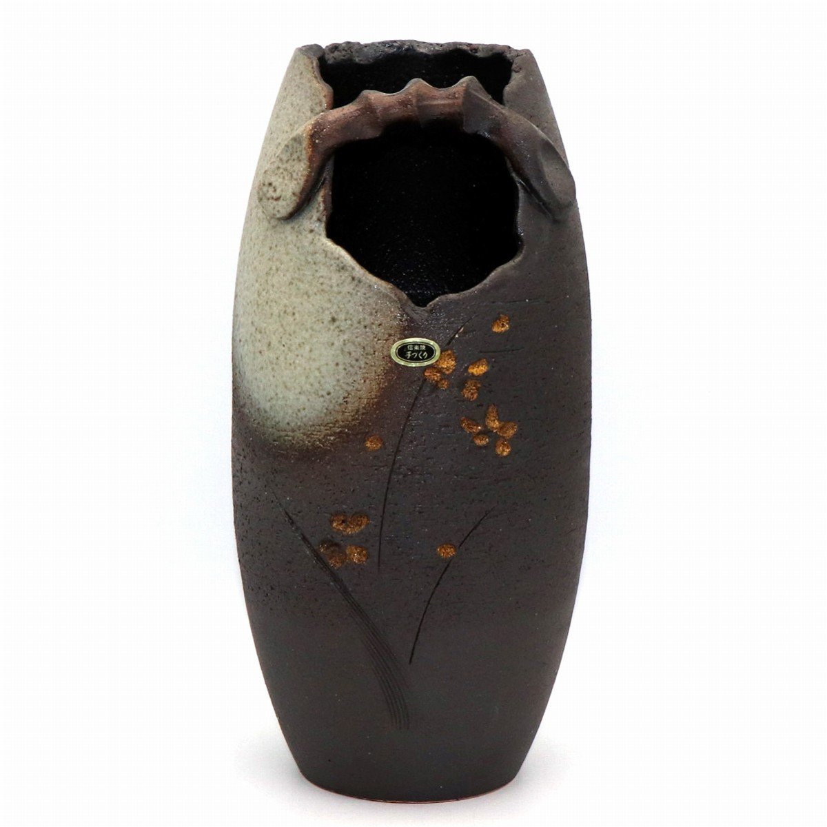 半額 福袋の通販 信楽焼・手づくり・花器・花瓶・No.210513-08・梱包サイズ80 花器、壷