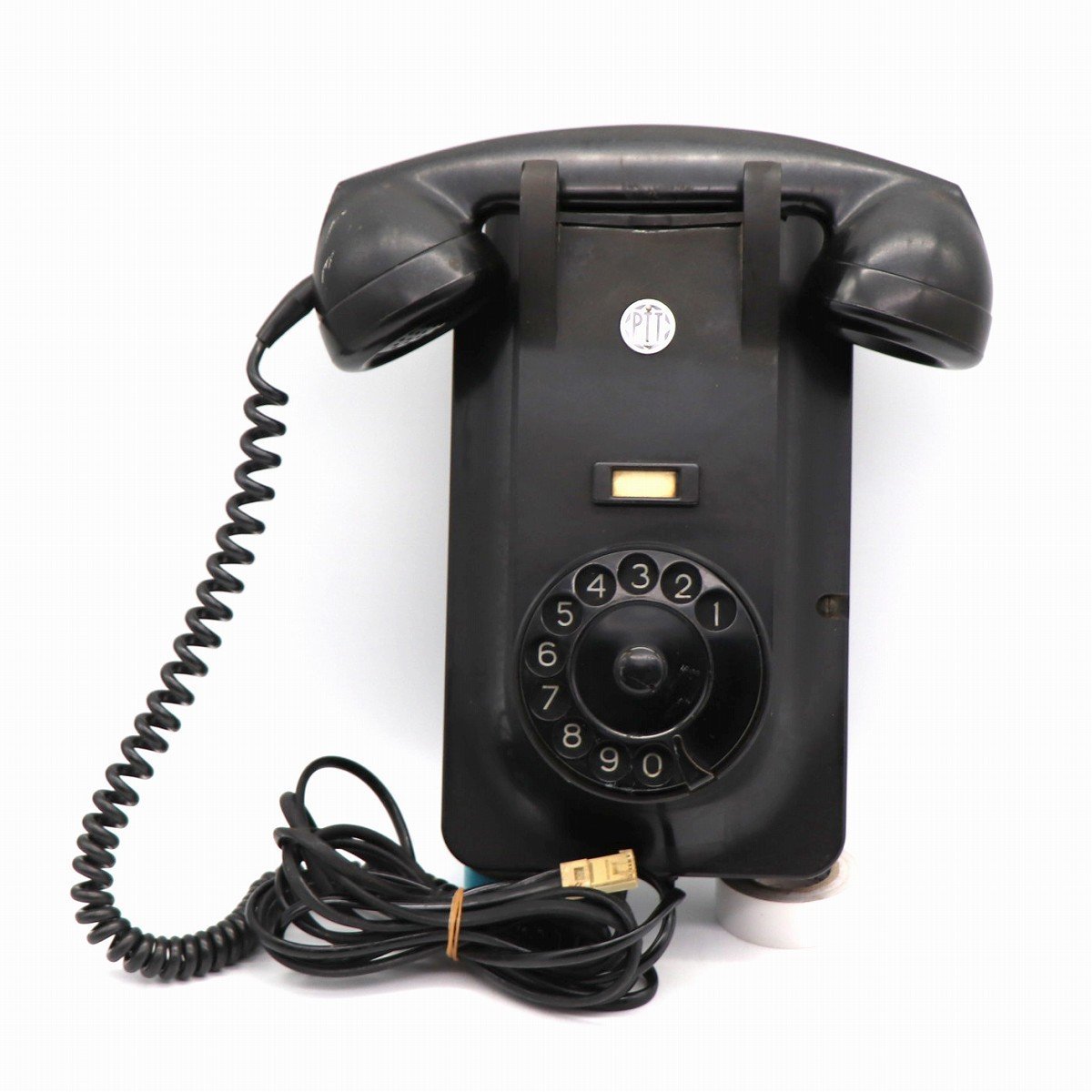  black telephone * ornament * dial type * Showa Retro * interior *No.210912-053* packing size 80