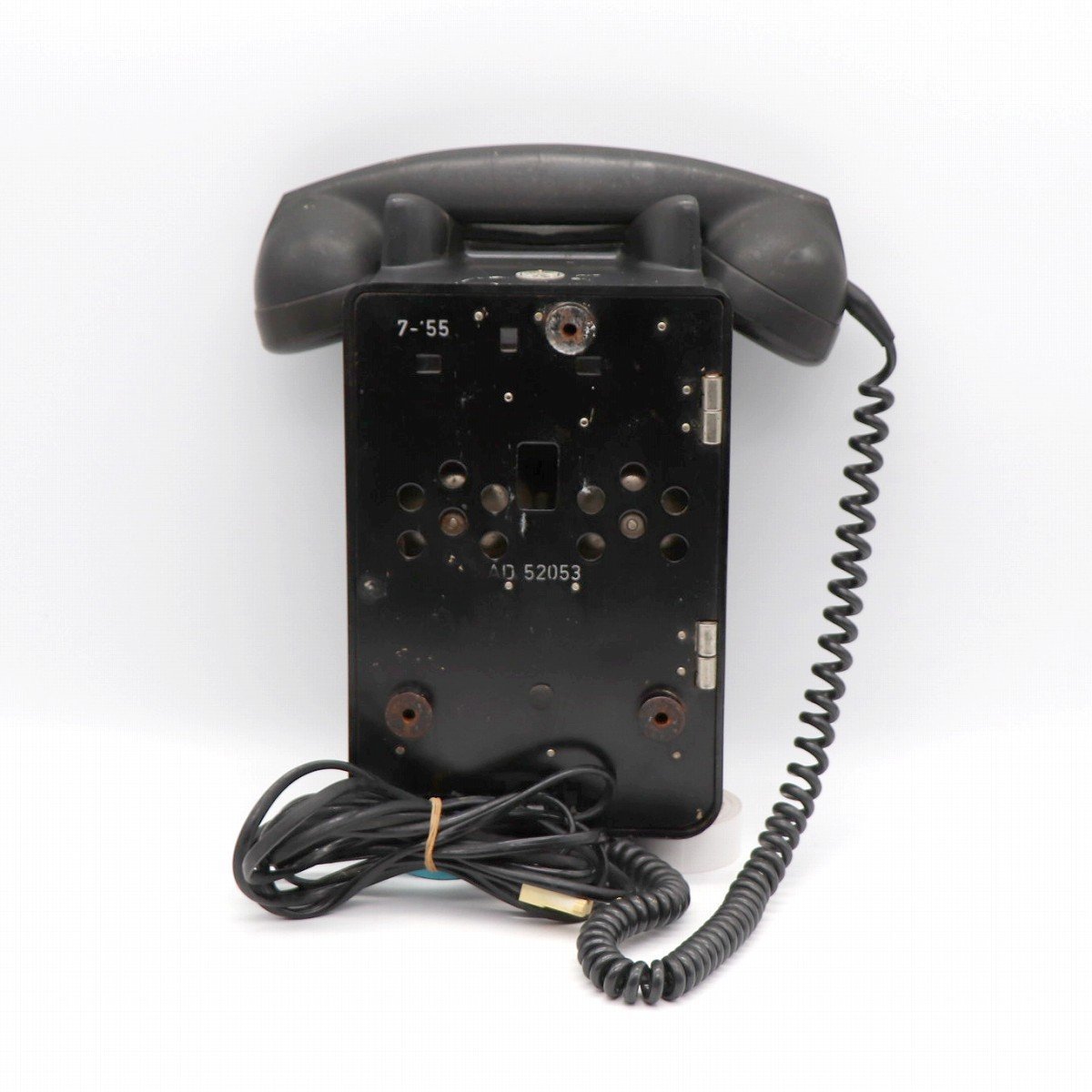  black telephone * ornament * dial type * Showa Retro * interior *No.210912-053* packing size 80