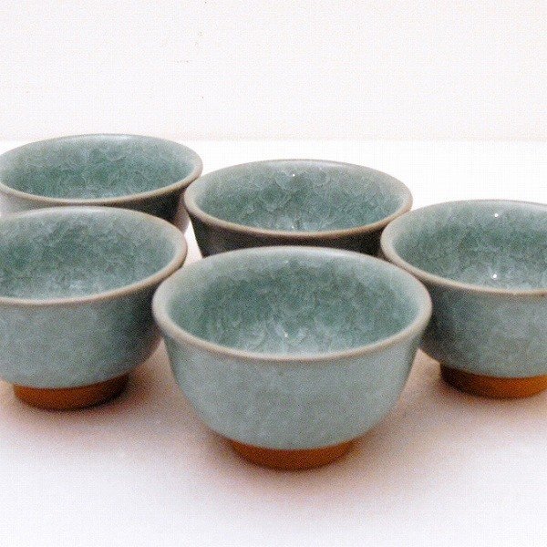 【25%OFF】 瀬戸焼・湯呑茶碗・五客揃・No.170303-15・梱包サイズ60 茶碗