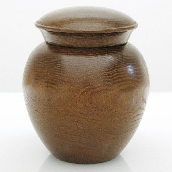 木製茶壺（茶さじ付）・No.140515-03・梱包サイズ60