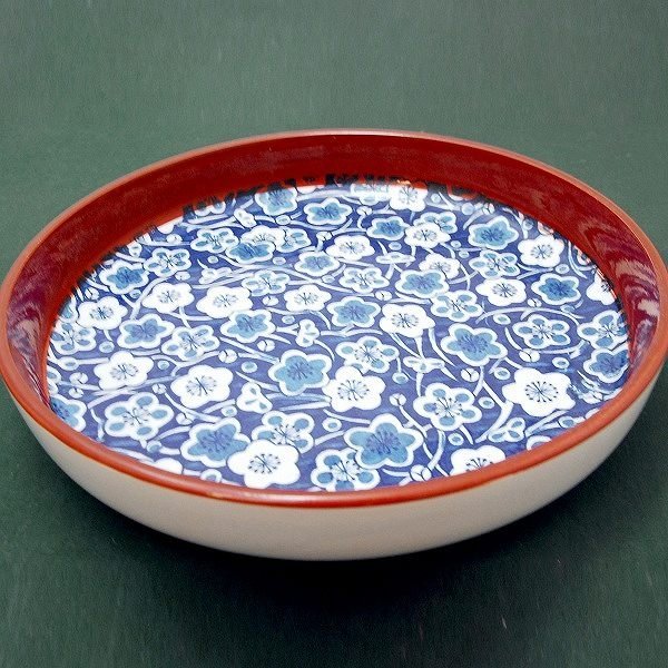 梅紋・鉢・皿・No.170422-08・梱包サイズ60_画像2