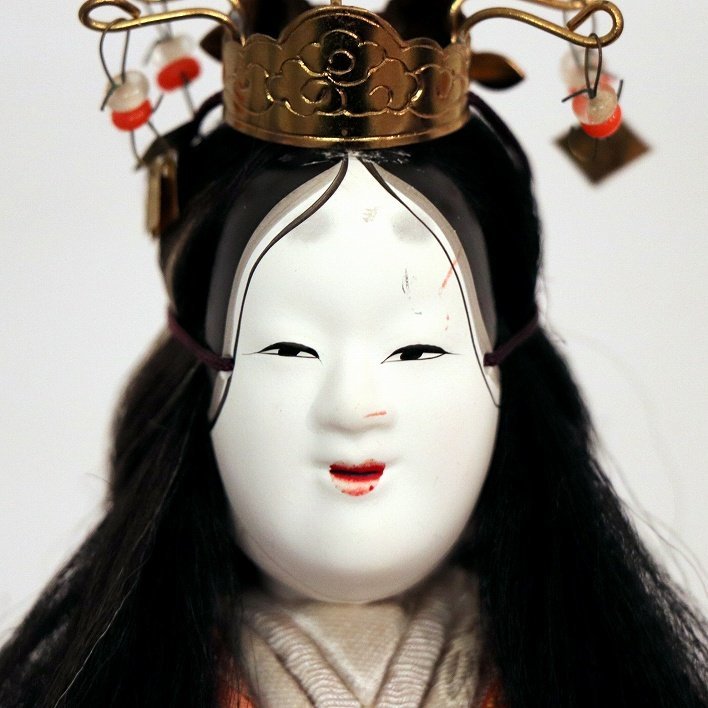 日本人形・木目込人形・女性・No.190223-49・梱包サイズ80_画像3
