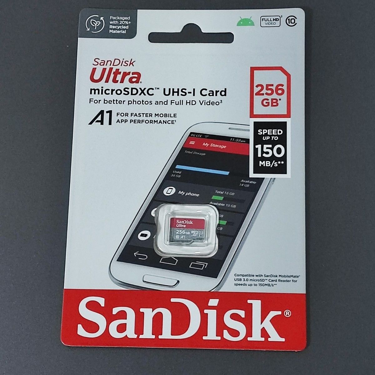 SanDisk　microSDXC 256GB　SDカード　正規品