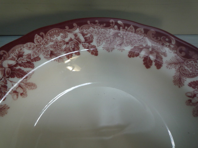 4枚 Spode WINTER`S SCENE スポード ENGLAND プレート 22cm プレート皿 深皿 パスタ スープ レストラン サラダ 皿 食器 器 料理 の画像5