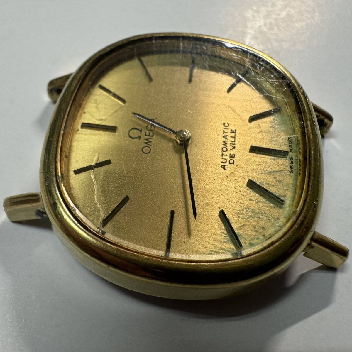 オメガ OMEGA デビル　DE VILLE MD 151.777 5321 Cal.684 メンズ ラグ幅16mm 不動　ジャンク品　junk オートマチック　automatic 110-1_画像5