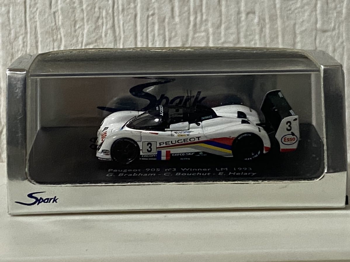 スパーク 1/87 プジョー 905 ルマン24h 優勝 1993 #3 Spark Peugeot 905 Le Mans Winner Brabham