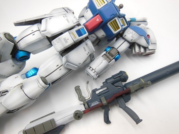 【HW64-67】【80サイズ】▲未検品/組立・塗装済 RE 1/100 RX-78GP-04G ガンダム試作4号機 ガーベラ/※スレ・シールハガレ有_画像7