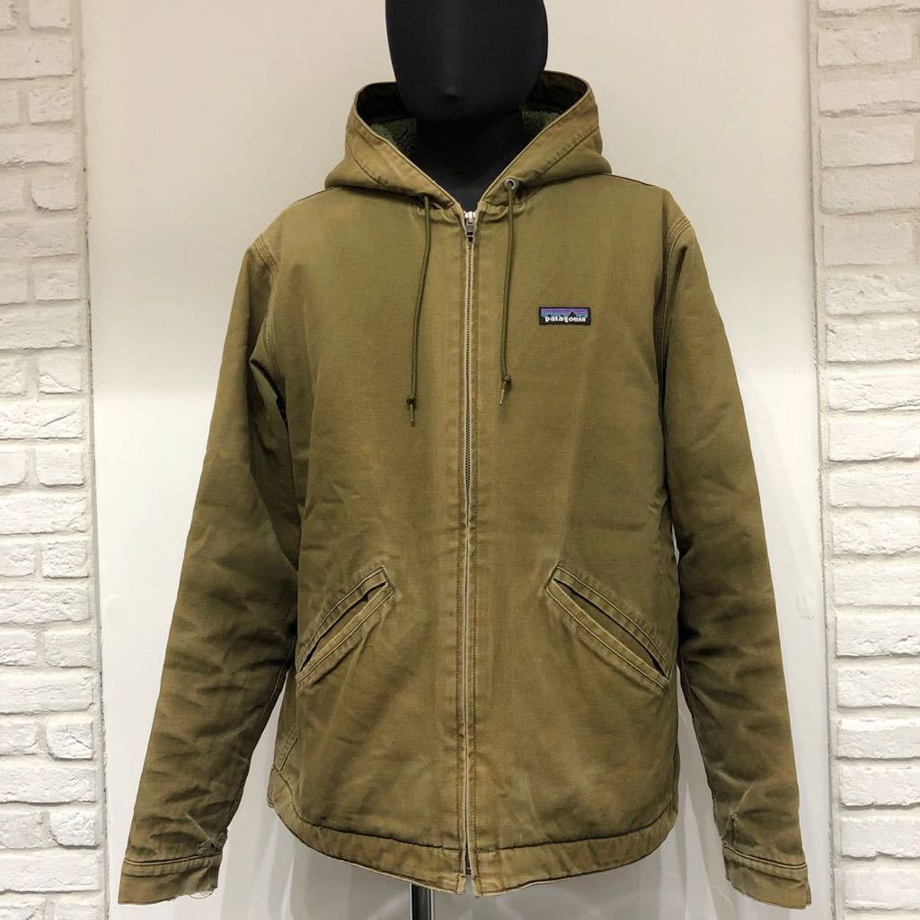 patagonia パタゴニア アクティブジャケット 中ボア メンズM フーディ ベージュ キャンバス RN51884 PO:140660 アウトドア