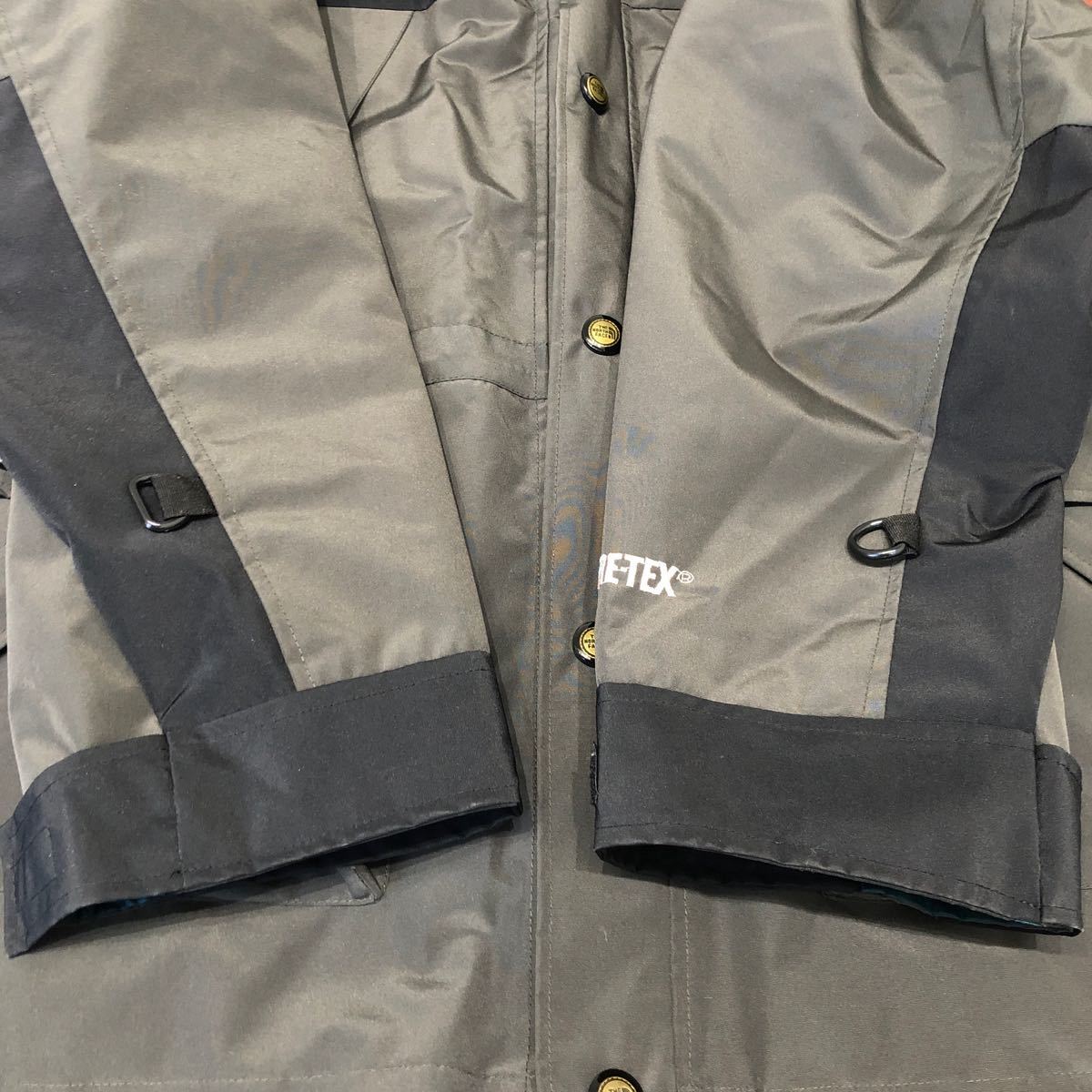 THE NORTH FACE ザノースフェイス GORE-TEX マウンテンパーカー ナイロンジャケット オリーブ ブラック Mountain Jacket フード取り外し可_画像10