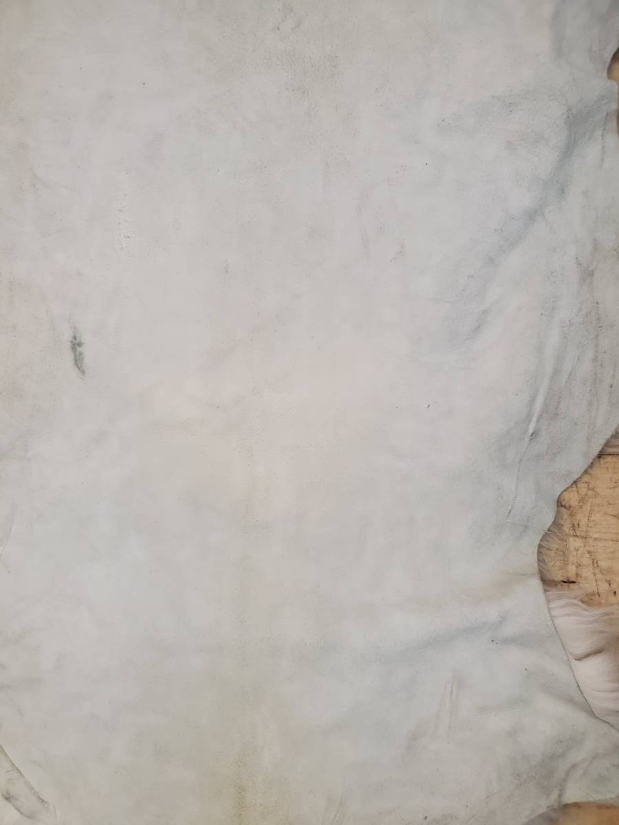 ④ ムートン ラグマット ムートンラグ ホワイト系 羊毛 敷物 85×115cmの画像5
