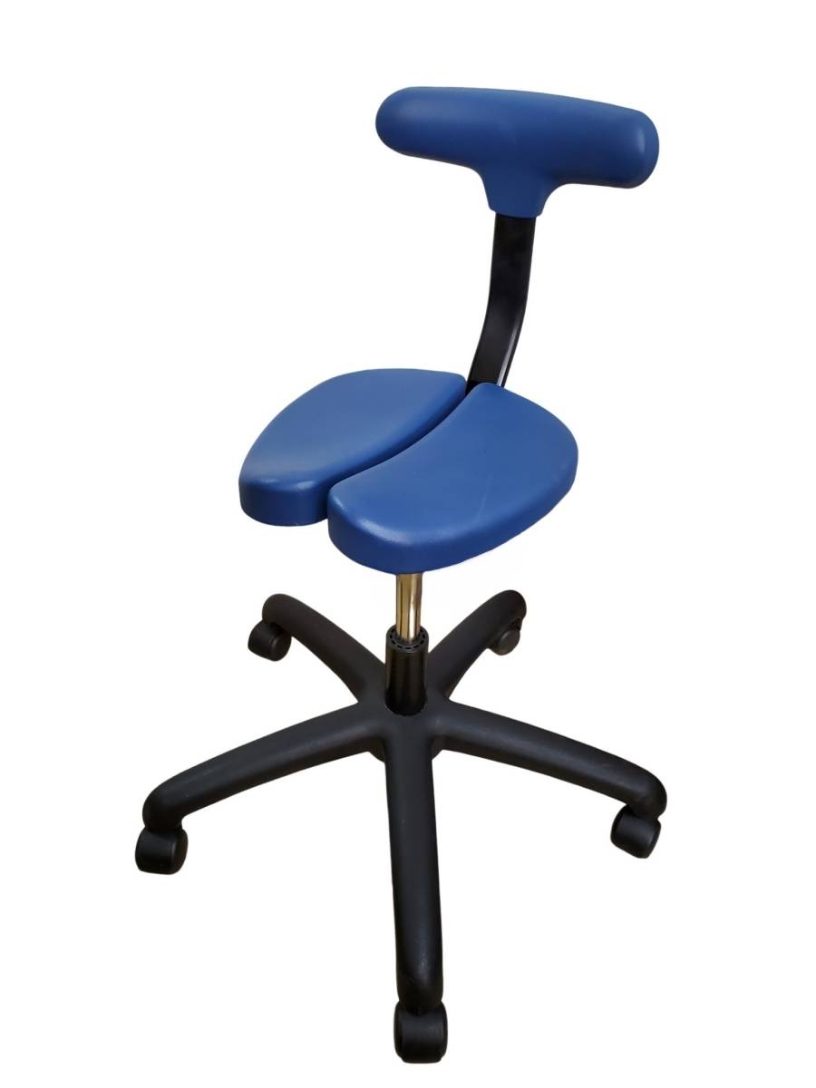 ayur-chair 『アーユル・チェアー』 オクトパス ブルー 青 腰痛対策 姿勢矯正 健康椅子_画像1