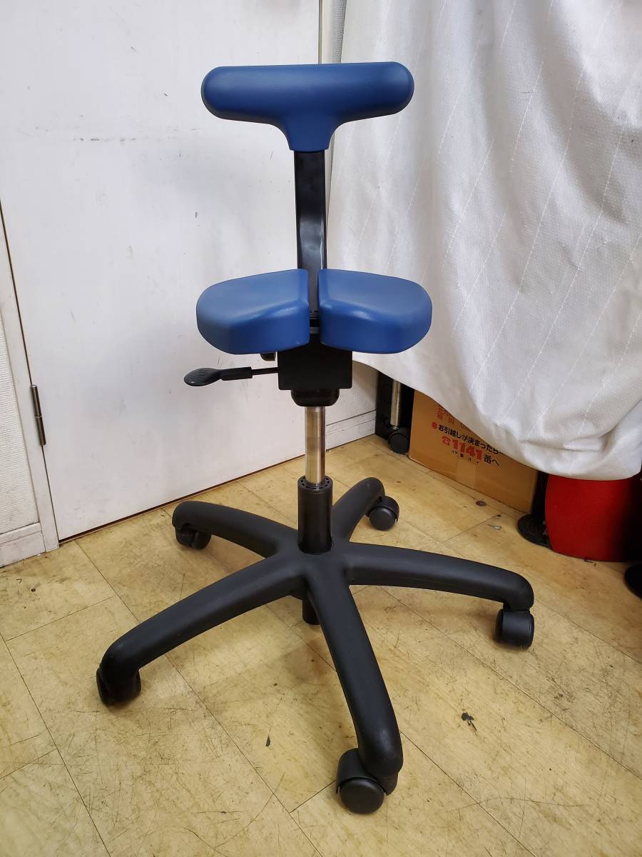 ayur-chair 『アーユル・チェアー』 オクトパス ブルー 青 腰痛対策 姿勢矯正 健康椅子_画像2
