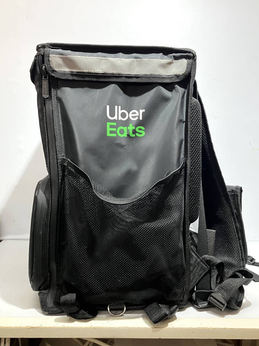 (志木)ウーバーイーツ/Uber eats 保冷バッグ 配達員バッグ リュック ウバック 大容量 デリバリー ロゴ入り 配達_画像5