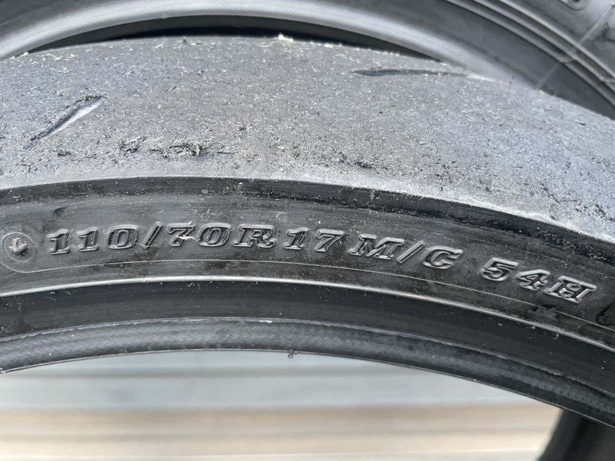 中古　ダンロップ　α13sp 110/70R17 140/70R17 CBR250R MC41 前後セット　②_画像6