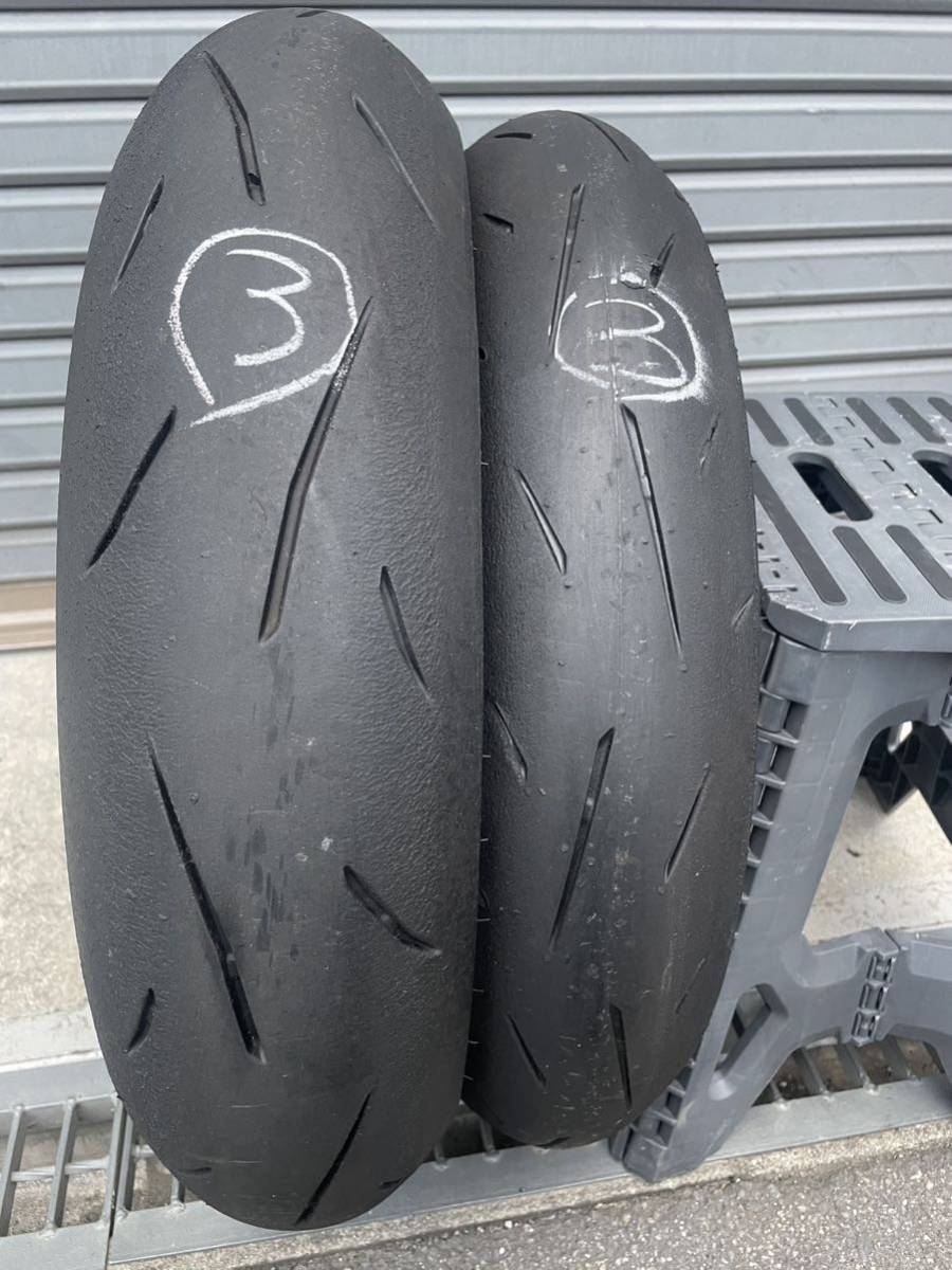 中古　ダンロップ　α13sp 110/70R17 140/70R17 CBR250R mc41 タイヤ　前後セット　③_画像1