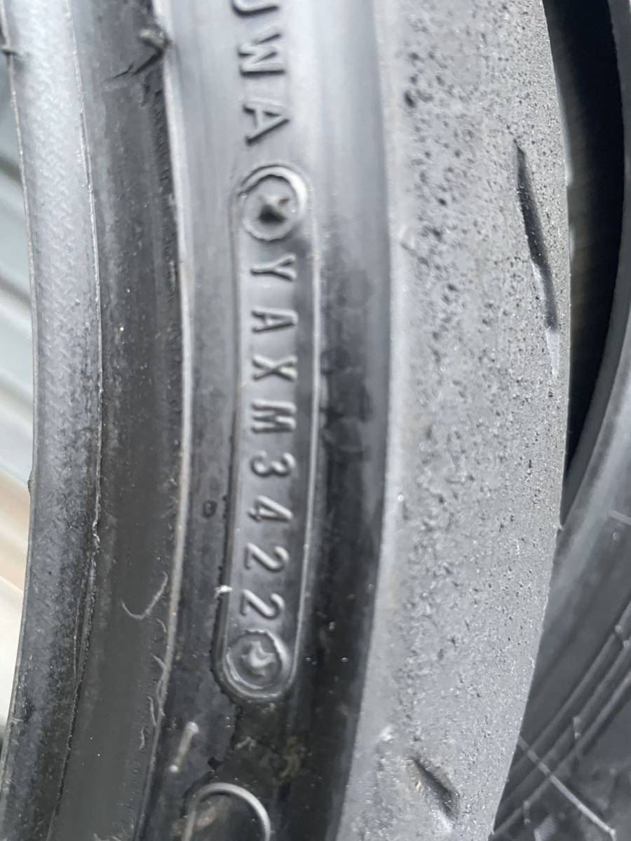 中古　ダンロップ　α13sp 110/70R17 140/70R17 CBR250R mc41 タイヤ　前後セット　③_画像7