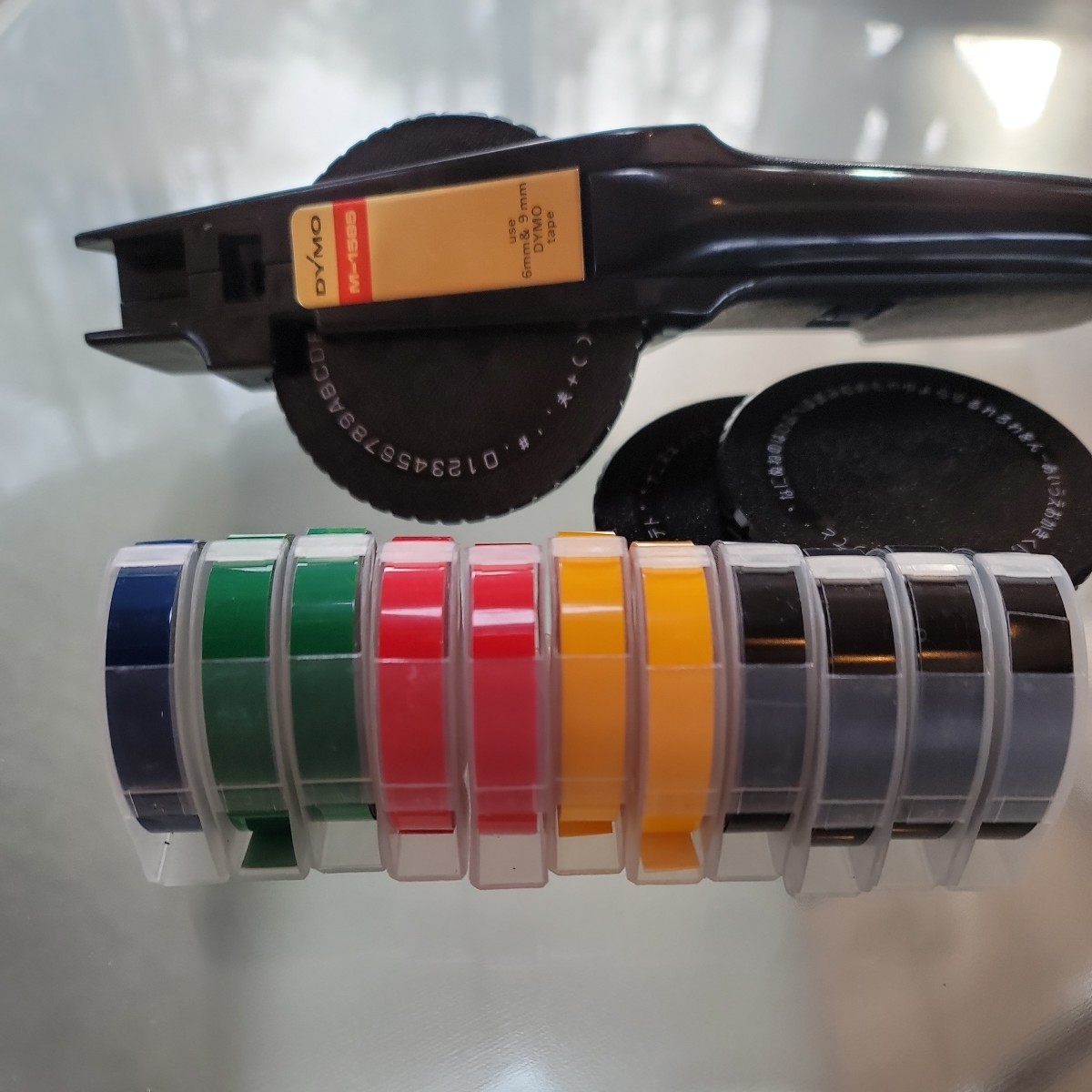 昭和レトロ】DYMO ダイモ テープライター M-1585 おまけテープ 昭和レトロ】DYMO ダイモ テープライター M-1585 おまけテープ