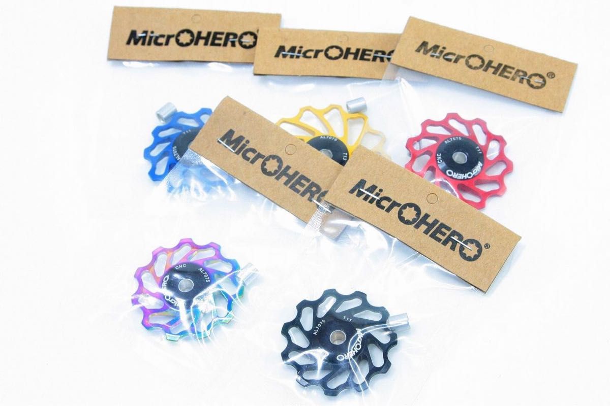 マイクロヒーロー　MicrOHERO　超回る　セラミックベアリング　アルミ　プーリー　11T ★ ゴールド　新品