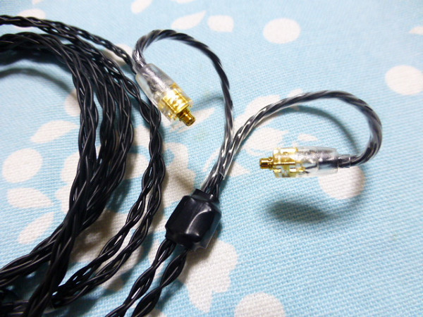 切り込み入 MMCX オーグライン + 102SSC 八芯 4.4mm5極 L字 切り込み入 MMCX オーグライン + 102SSC 八芯 4.4mm5極 L字
