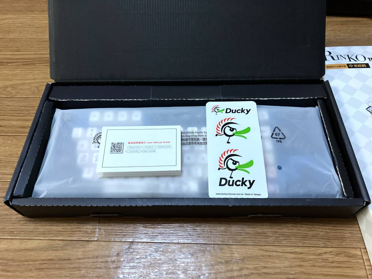 Ducky One 3 TKL Daybreak 80% Hot-Swap RGB メカニカルキーボード Mechkeys x Z Review Rinko Touch PBT キーキャップ_画像3