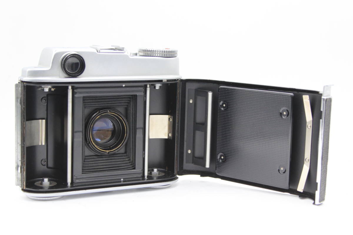 【返品保証】 Pearl IV Hexar 75mm F3.5 蛇腹カメラ s5581の画像6