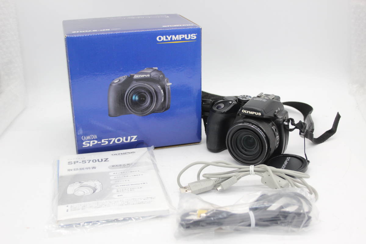 【返品保証】 【便利な単三電池で使用可】オリンパス Olympus SP-570UZ 20x 元箱付き コンパクトデジタルカメラ s5600