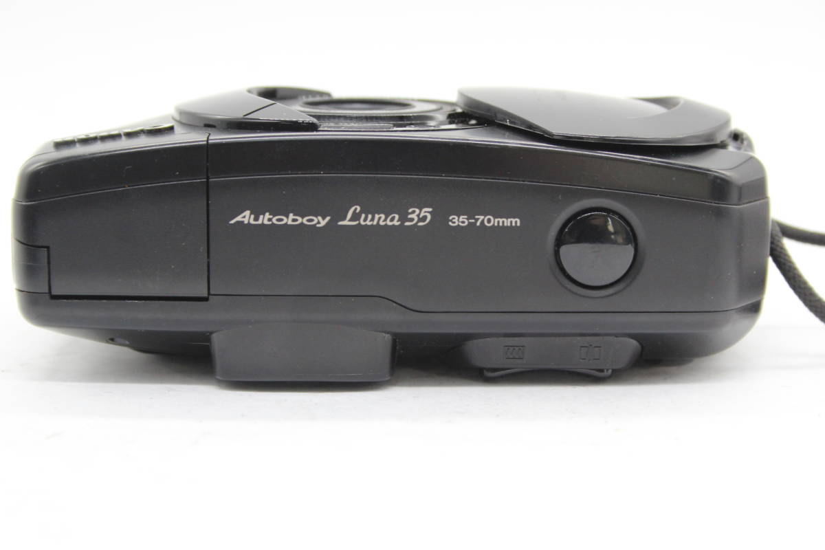 【返品保証】 キャノン Canon Autoboya Luna 35 ブラック 35-70mm F4.2-7.8 ケース付き コンパクトカメラ s5676_画像6