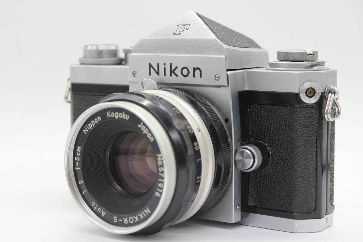 【訳あり品】 ニコン Nikon F アイレベル 前期型 Nikkor-S 5cm F2 ボディ レンズセット s5707の画像1